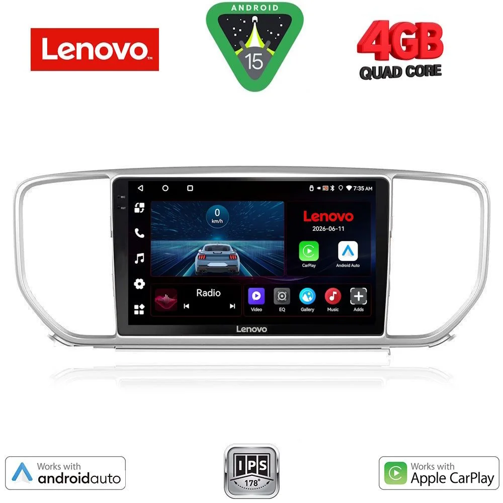 Φωτογραφία προϊόντος: LENOVO LVE 8327_CPAA (9inc) MULTIMEDIA TABLET for KIA SPORTAGE mod. 2018-2021