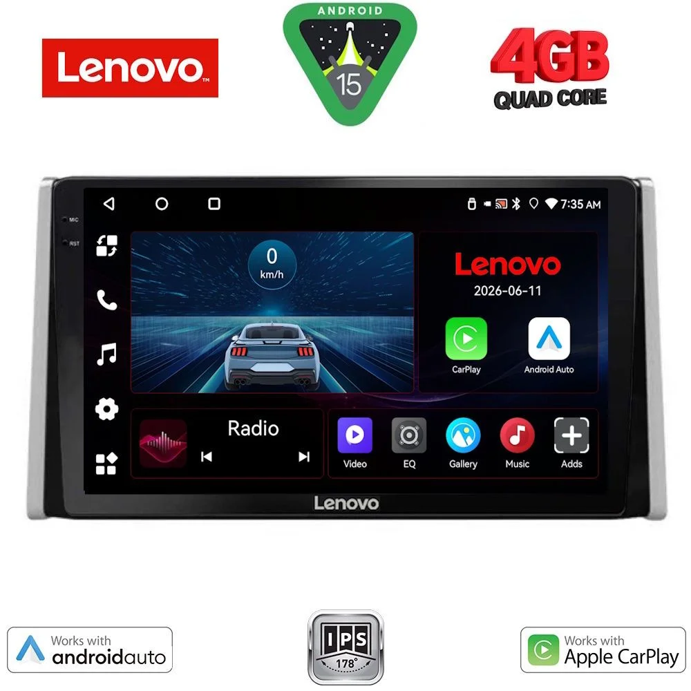 Φωτογραφία προϊόντος: LENOVO LVE 8734_CPAA (10inc) MULTIMEDIA TABLET for TOYOTA RAV 4 mod. 2019-2025