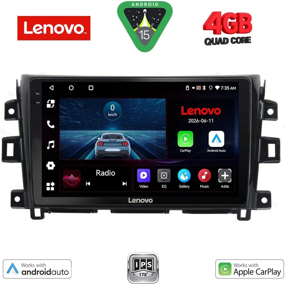Φωτογραφία προϊόντος: LENOVO LVE 8456_CPAA (10inc) MULTIMEDIA TABLET for NISSAN NAVARA mod. 2016-2025