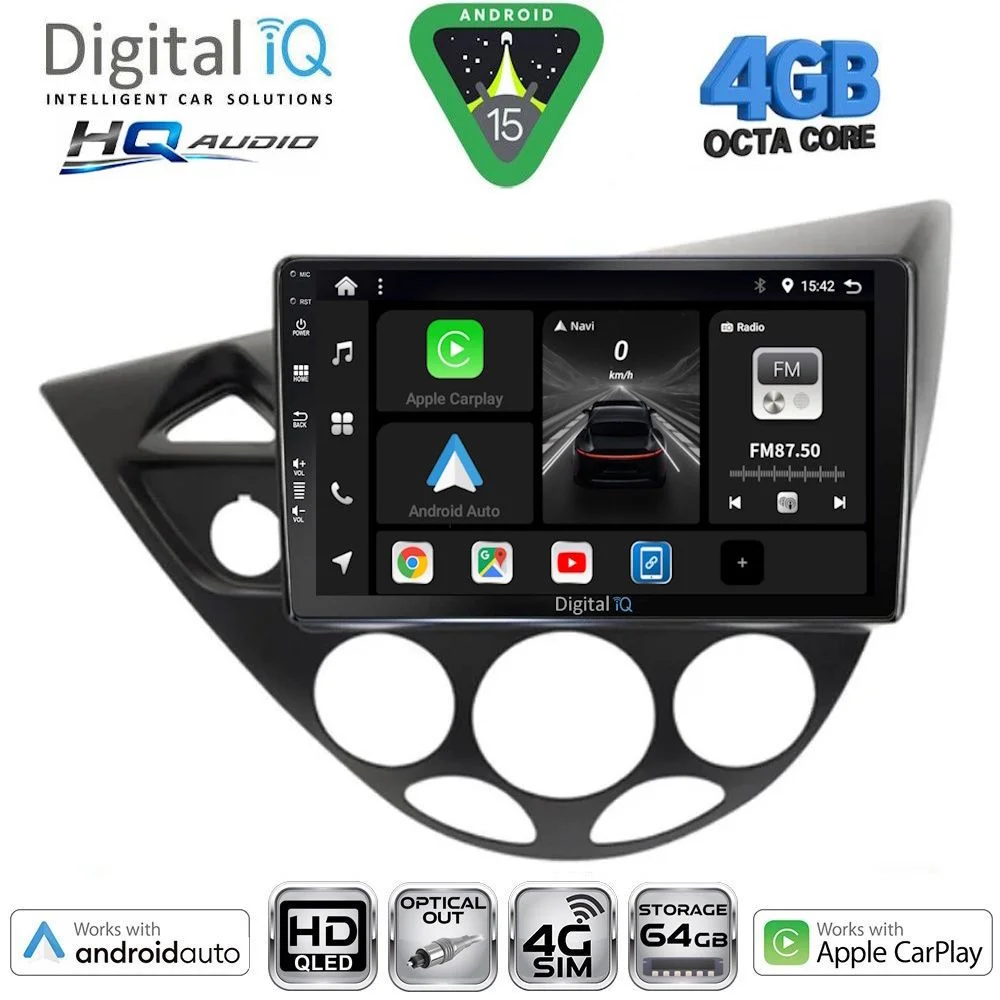 Φωτογραφία προϊόντος: DIGITAL IQ BXK 19169_CPAA (9inc) MULTIMEDIA TABLET for FORD FOCUS mod. 1998-2004