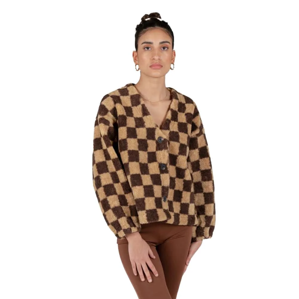 Φωτογραφία προϊόντος: Teddy Jacket 24 Colours Brown Check