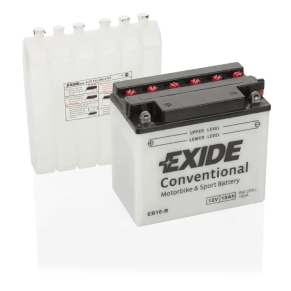 Φωτογραφία προϊόντος: Exide Technologies Μπαταρία μοτοσυκλέτας EXIDE EB16-B 12V 19Ah