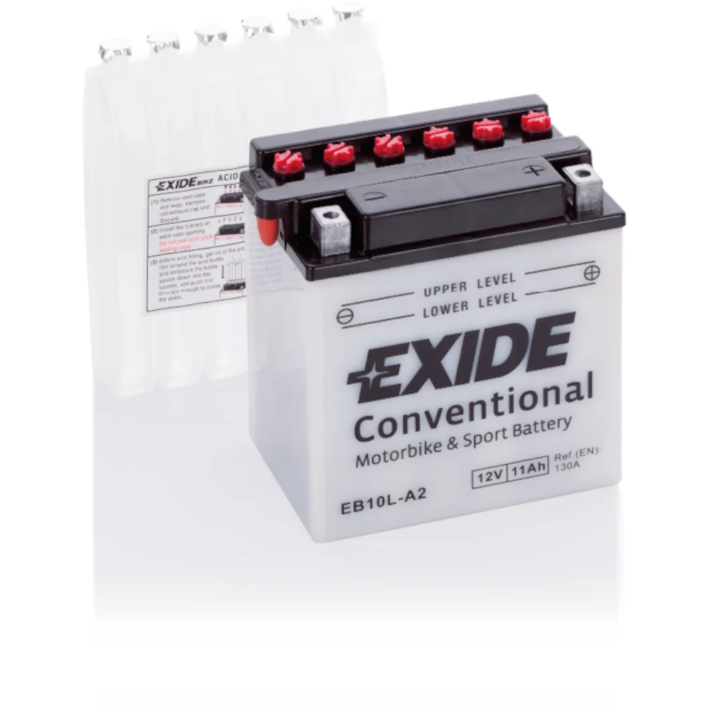 Φωτογραφία προϊόντος: Exide Technologies Μπαταρία μοτοσυκλέτας EXIDE EB10L-A2 12V 11Ah