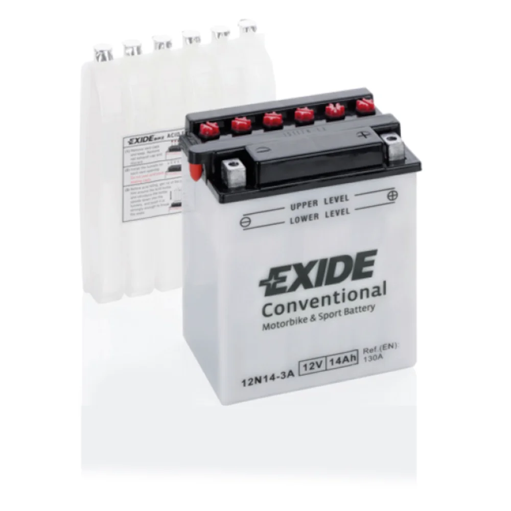 Φωτογραφία προϊόντος: Exide Technologies Μπαταρία μοτοσυκλέτας EXIDE 12N14-3A 12V 14Ah