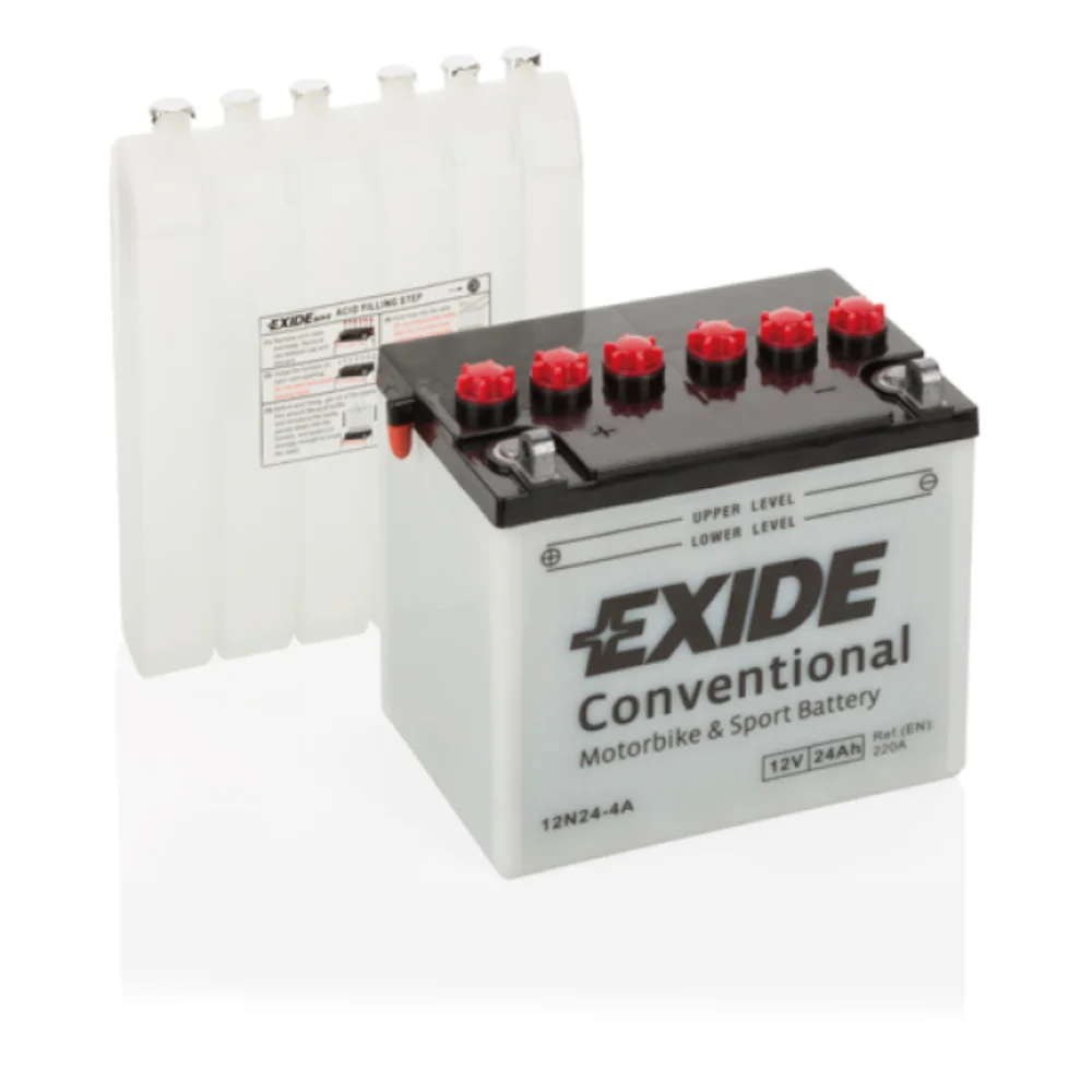 Φωτογραφία προϊόντος: Exide Technologies Μπαταρία μοτοσυκλέτας EXIDE 12N24-4A 12V 24Ah