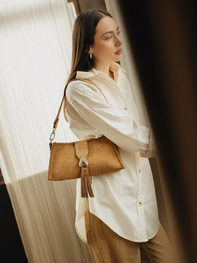 Φωτογραφία προϊόντος: I am love honey suede nickel bag INDIVIDUAL ART LEATHER