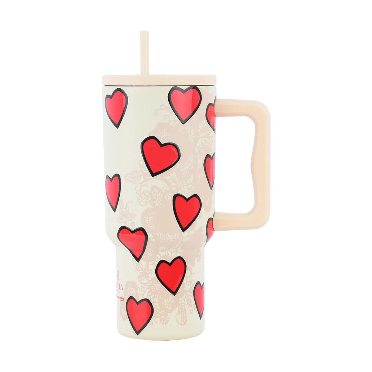 Φωτογραφία προϊόντος: ESTIA ΘΕΡΜΟΣ STRAW TUMBLER XL SAVE THE AEGEAN 900ml TENDER LACE