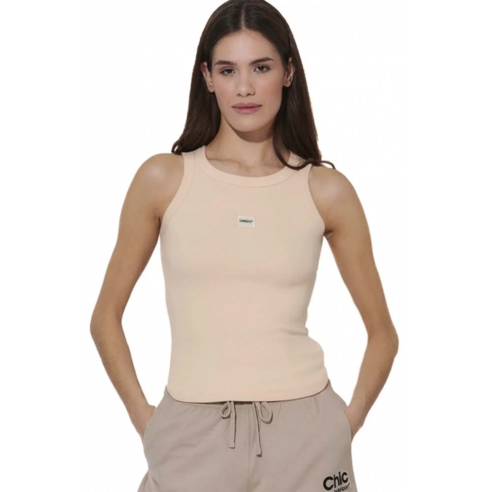 Φωτογραφία προϊόντος: Body Action Women's Slim Ribbed Cotton Tank Top Σομόν 041618-10A (Body Action)
