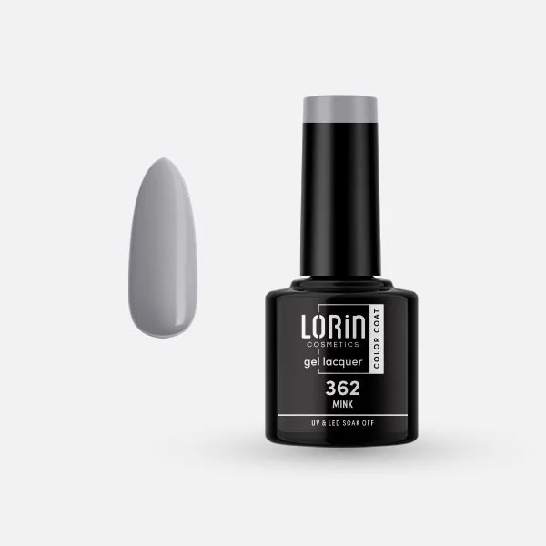 Φωτογραφία προϊόντος: Lorin Cosmetics Lorin Gel Lacquer Ημιμόνιμο Βερνίκι 8ml. #362 (Mink)