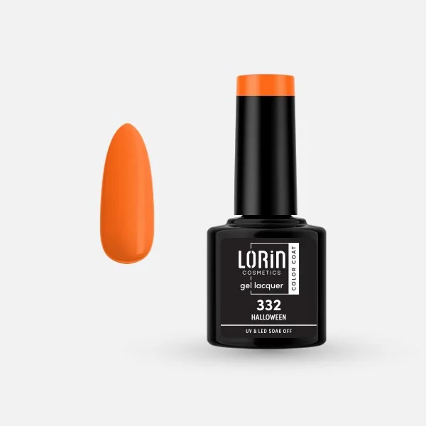 Φωτογραφία προϊόντος: Lorin Cosmetics Lorin Gel Lacquer Ημιμόνιμο Βερνίκι 8ml. #332 (Halloween)