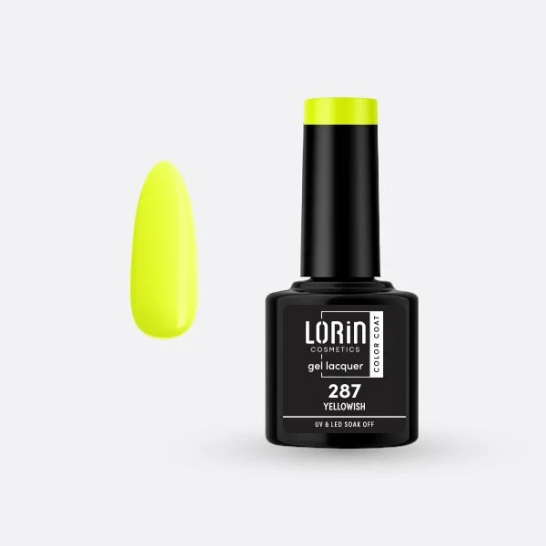 Φωτογραφία προϊόντος: Lorin Cosmetics Lorin Gel Lacquer Ημιμόνιμο Βερνίκι 8ml. #287 (Yellowish)