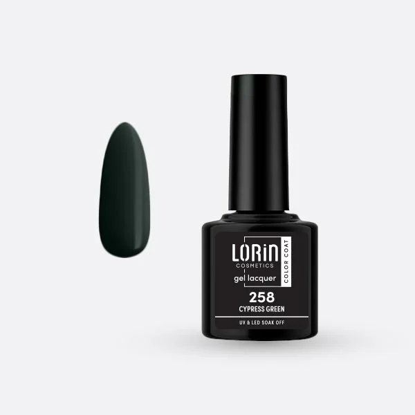 Φωτογραφία προϊόντος: Lorin Cosmetics Lorin Gel Lacquer Ημιμόνιμο Βερνίκι 8ml. #258 (Cypress Green)