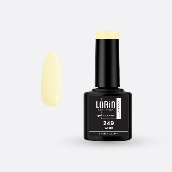 Φωτογραφία προϊόντος: Lorin Cosmetics Lorin Gel Lacquer Ημιμόνιμο Βερνίκι 8ml. #249 (Banana)