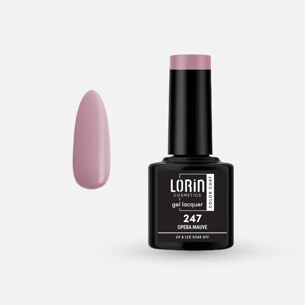 Φωτογραφία προϊόντος: Lorin Cosmetics Lorin Gel Lacquer Ημιμόνιμο Βερνίκι 8ml. #247 (Opera Mauve)