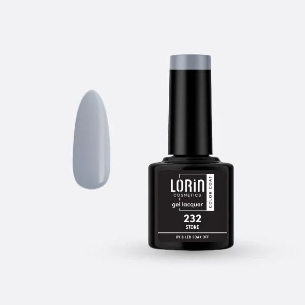 Φωτογραφία προϊόντος: Lorin Cosmetics Lorin Gel Lacquer Ημιμόνιμο Βερνίκι 8ml. #232 (Stone)