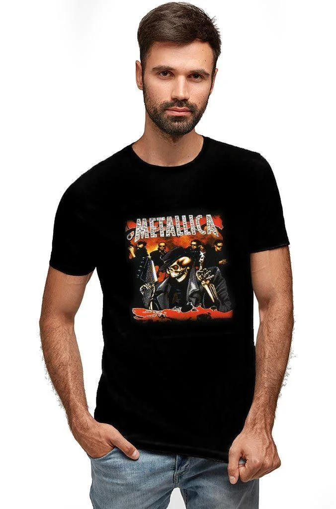 Φωτογραφία προϊόντος: Prime T-Shirt Μαύρο με σχέδιο Rock Band 8393-1