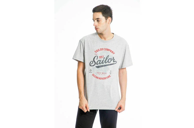 Φωτογραφία προϊόντος: Paco & Co Sailor Ανδρικό T-shirt 13553/Grey Γκρι