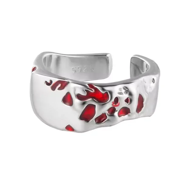 Φωτογραφία προϊόντος: Peach Jewelry Isabella Δαχτυλίδι Ασήμι 925 Περίτεχνο Ρόδιο Με Κόκκινες Λεπτομέρειες
