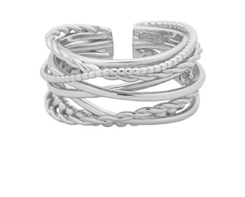 Φωτογραφία προϊόντος: Peach Jewelry Isabella Δαχτυλίδι Ασήμι 925 Ρόδιο Γραμμικό