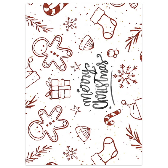 Φωτογραφία προϊόντος: OEM Ευχετήρια κάρτα Merry Christmas-red design