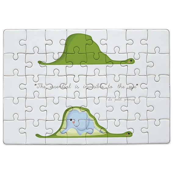 Φωτογραφία προϊόντος: OEM Puzzle Snake and elephant the little prince! Οριζόντιο A3