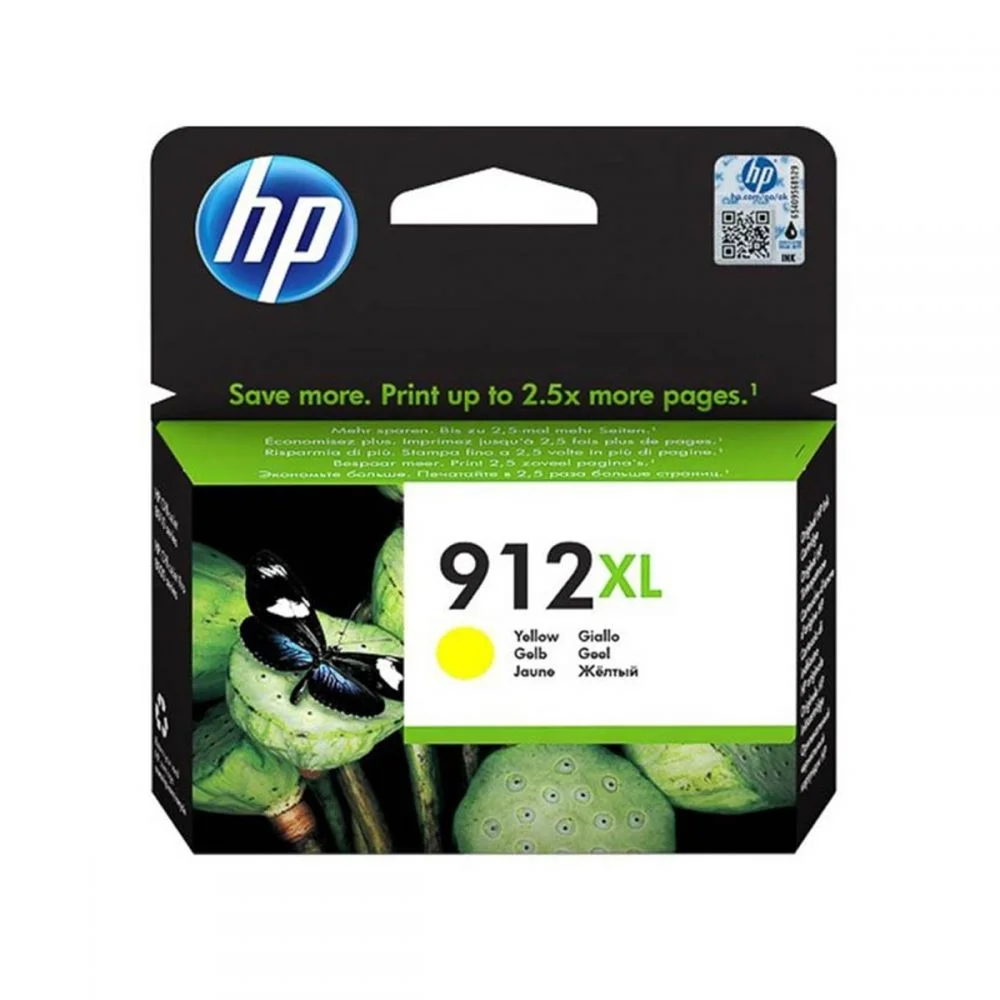 Φωτογραφία προϊόντος: Hewlett Packard HP 912XL High Yield Yellow Ink Cartridge ( 3YL83AE ) - 3YL83AE