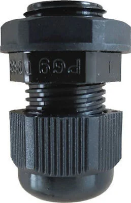 Φωτογραφία προϊόντος: OEM IP68 PG27 Waterproof Nylon Plastic Cable Gland Connector Black