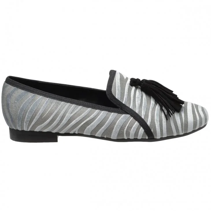 Φωτογραφία προϊόντος: Spiero ΜΟΚΑΣΙΝΙ E65-009 VELVET ΓΚΡΙ/ZEBRA