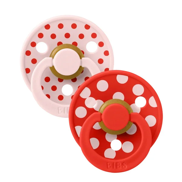 Φωτογραφία προϊόντος: BIBS – STUDIO COLLECTION ΣΕΤ ΠΙΠΙΛΕΣ 2ΤΜΧ – POLKA DOT CANDY APPLE/BLOSSOM – ΣΤΡΟΓΓΥΛΗ No1
