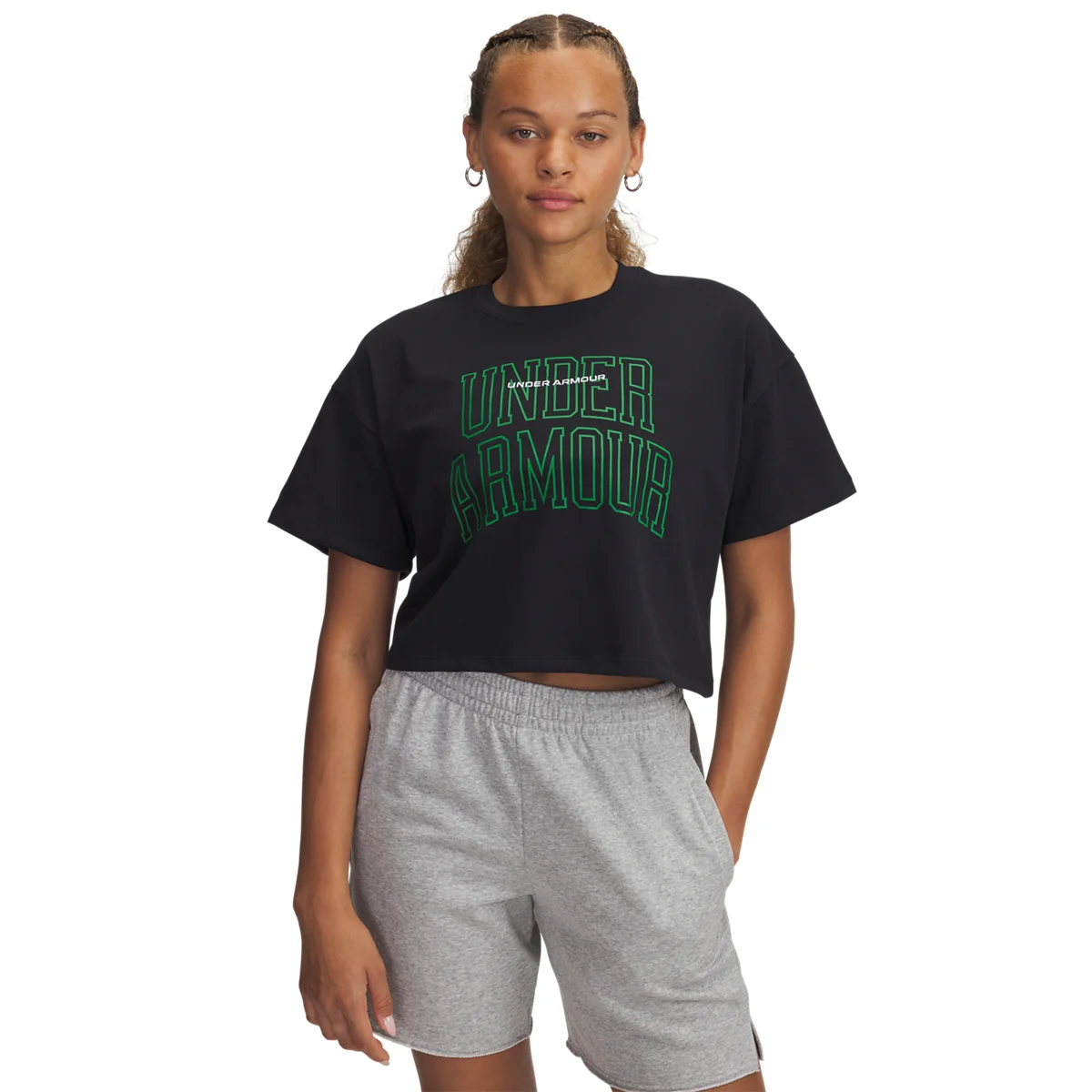 Φωτογραφία προϊόντος: Under Armour UA W VARSITY MIX HW SS CROP (1389156-002) ΜΠΛΟΥΖΑ