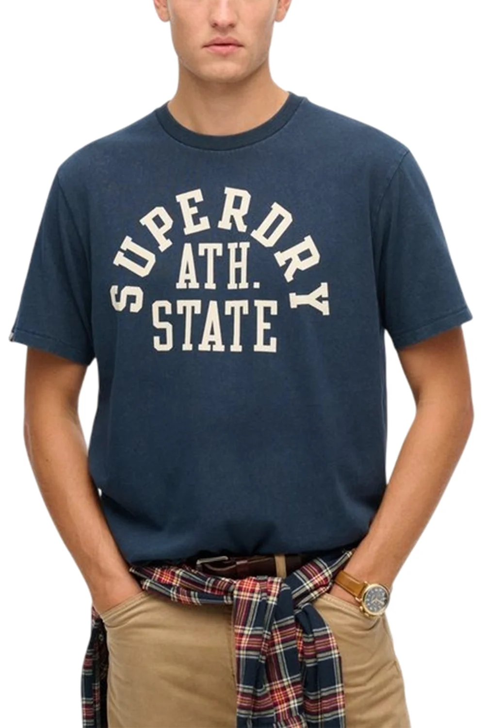 Φωτογραφία προϊόντος: SUPERDRY M OVIN ATHLETIC ESS TEE (M1012176A-D9I) ΜΠΛΟΥΖΑ