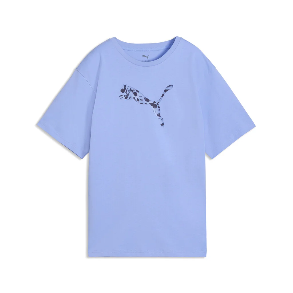 Φωτογραφία προϊόντος: PUMA W ESS GRAPHIC Animal Relaxed Tee (691821-60) ΜΠΛΟΥΖΑ
