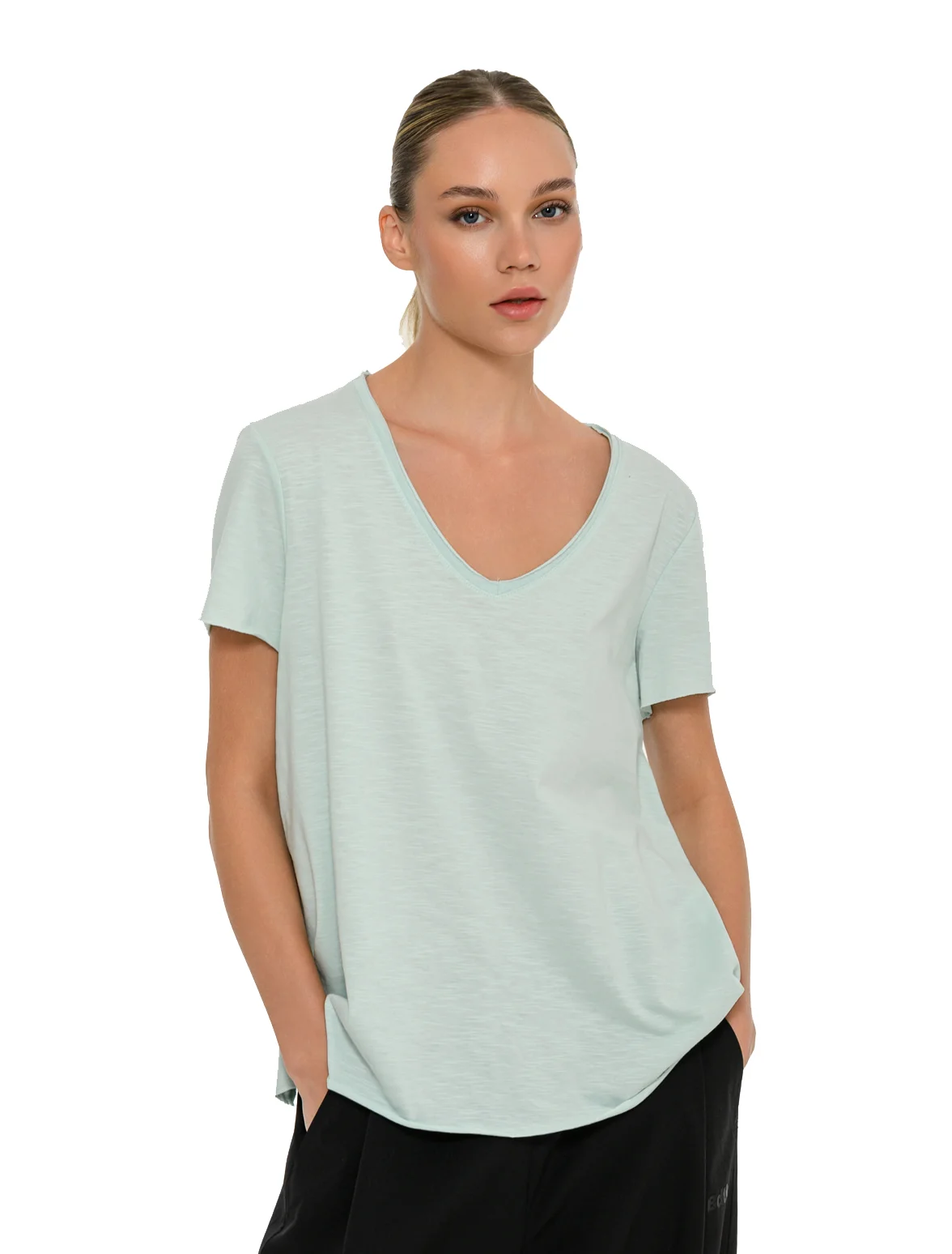 Φωτογραφία προϊόντος: BodyTalk BDTK W CL T-SHIRT SS V-NECK (1261-901628-80702) ΜΠΛΟΥΖΑ
