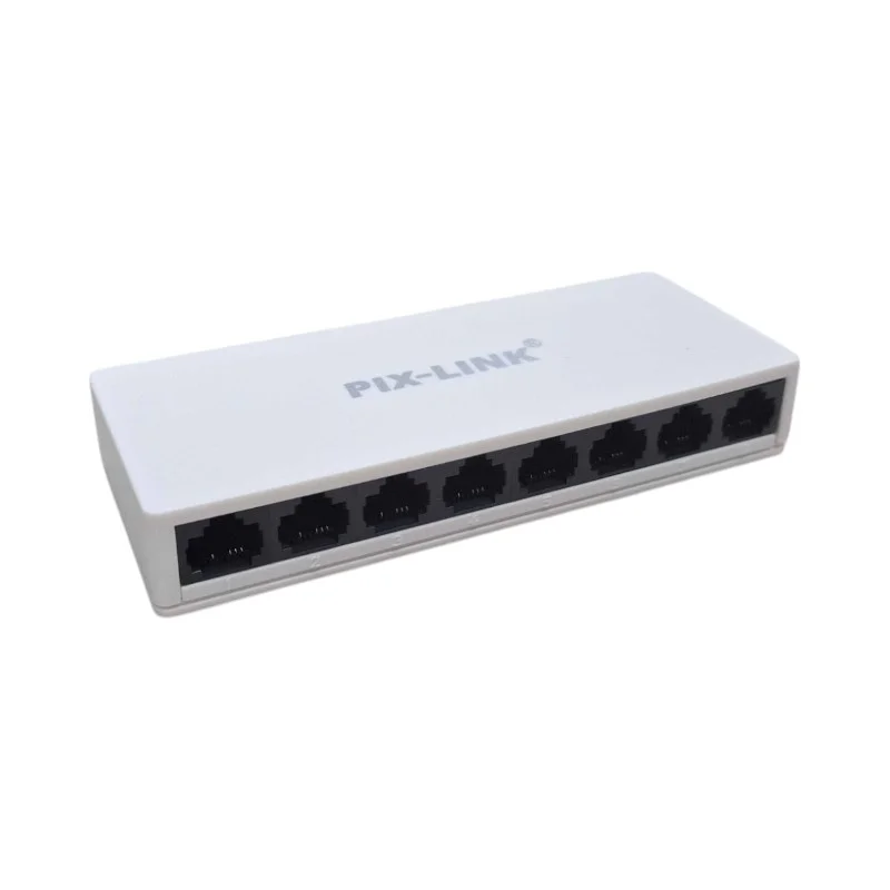 Φωτογραφία προϊόντος: Switch με 8 θύρες Ethernet - SW08S-8 - PIX-LINK - 812037