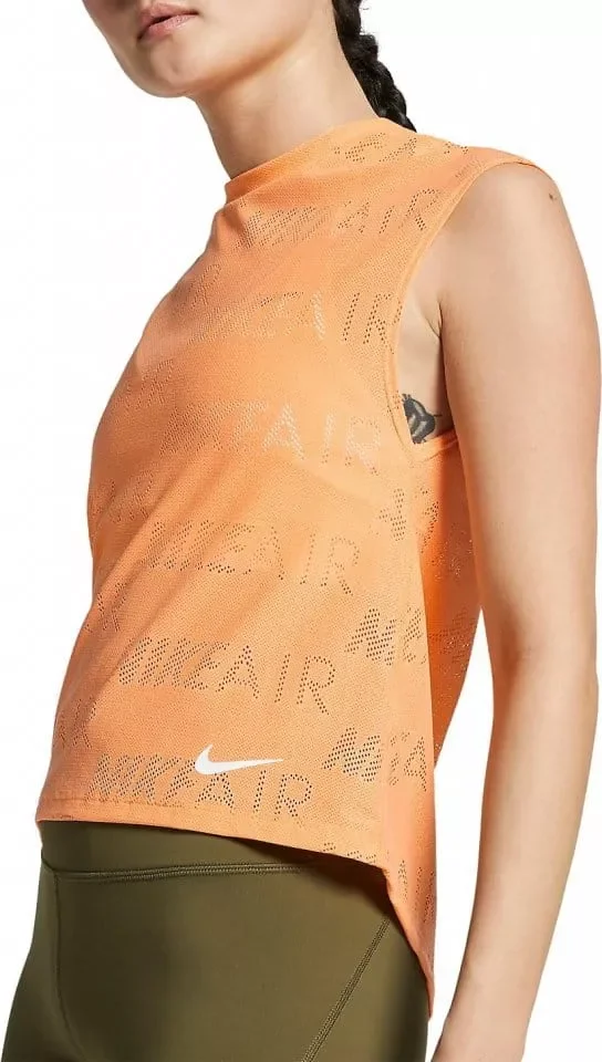 Φωτογραφία προϊόντος: Nike Air Running Top Αμάνικη Γυναικεία Αθλητική Μπλούζα AT7972-882 ΠΟΡΤΟΚΑΛΙ