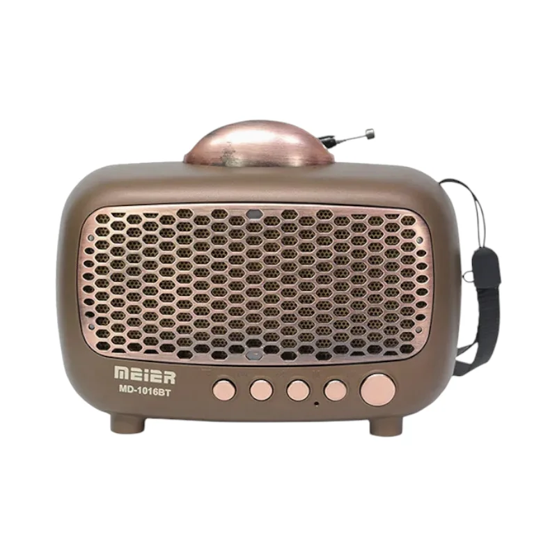 Φωτογραφία προϊόντος: Tradesor Επαναφορτιζόμενο ραδιόφωνο Retro - MD-1016BT - 410164 - Light Brown