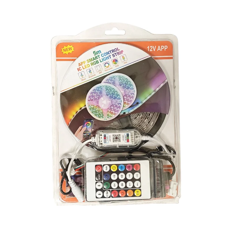 Φωτογραφία προϊόντος: Tradesor Ταινία LED Smart - LED Strip - RGB - 5050 - 5m - 12V - 431422