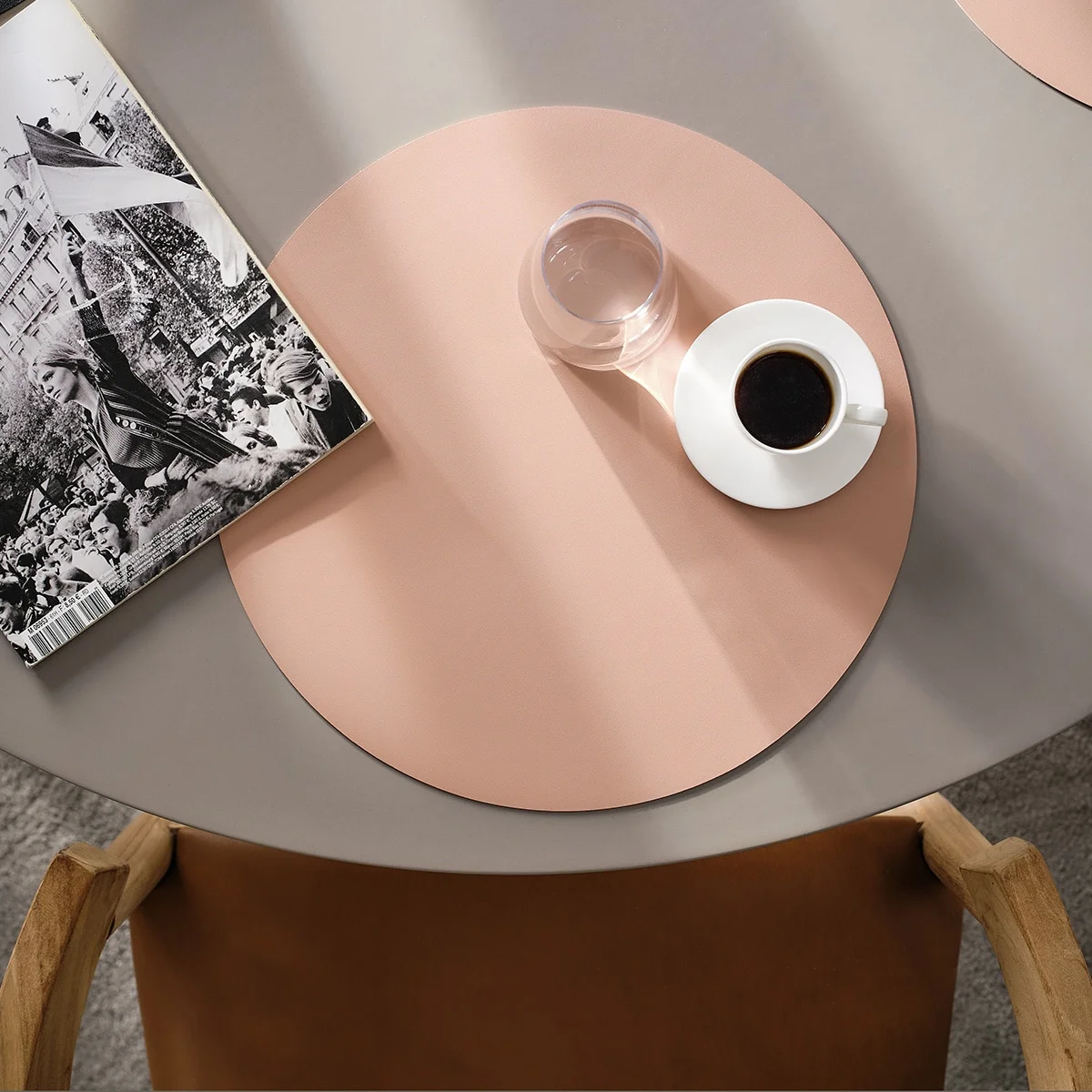 Φωτογραφία προϊόντος: Σουπλά 38cm GOFIS HOME Chiara Pearl Pink 387/17