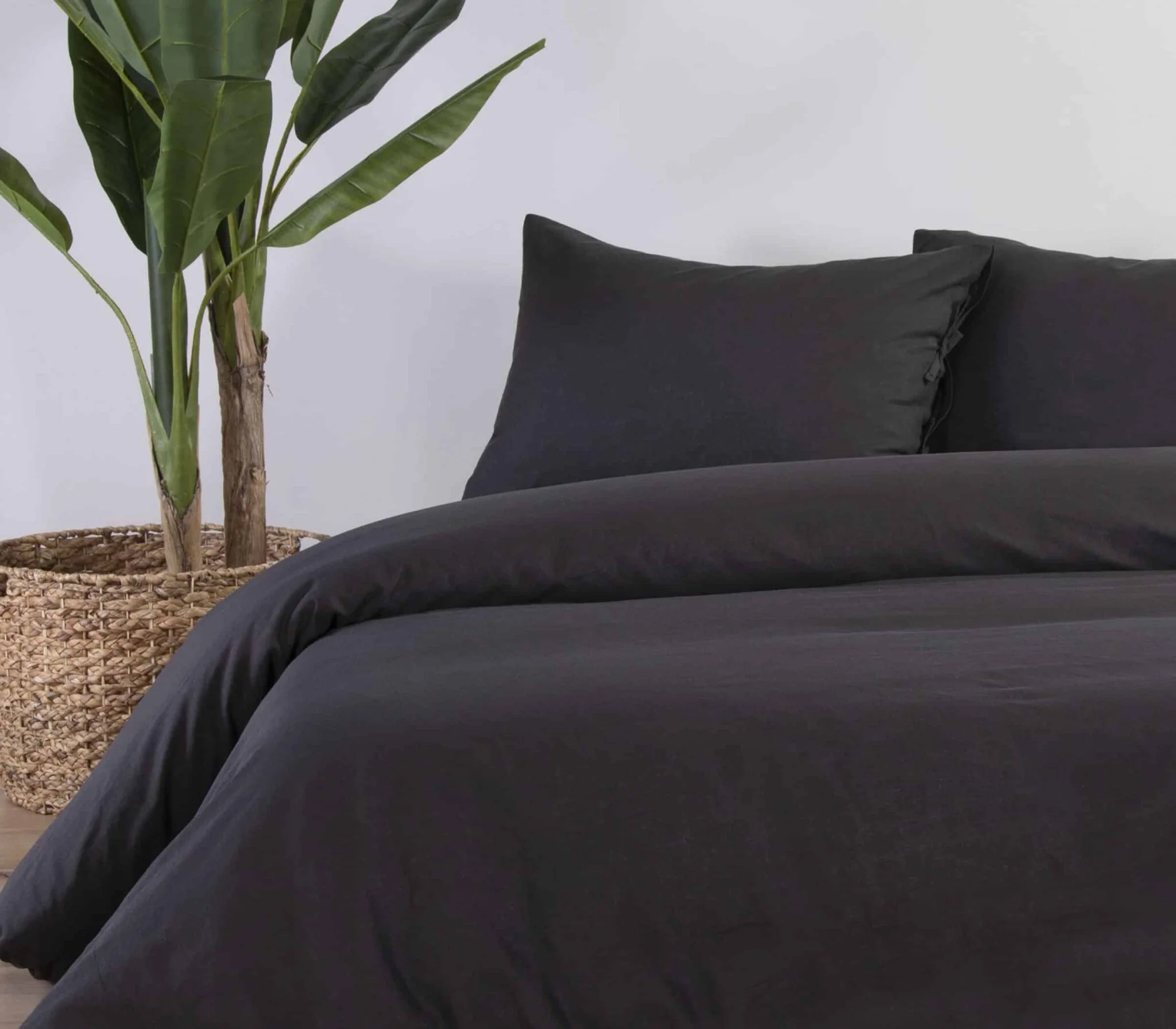Φωτογραφία προϊόντος: nef-nef ΣΕΝΤΟΝΙ KING SIZE (270x280) COTTON-LINEN NEF NEF Anthracite
