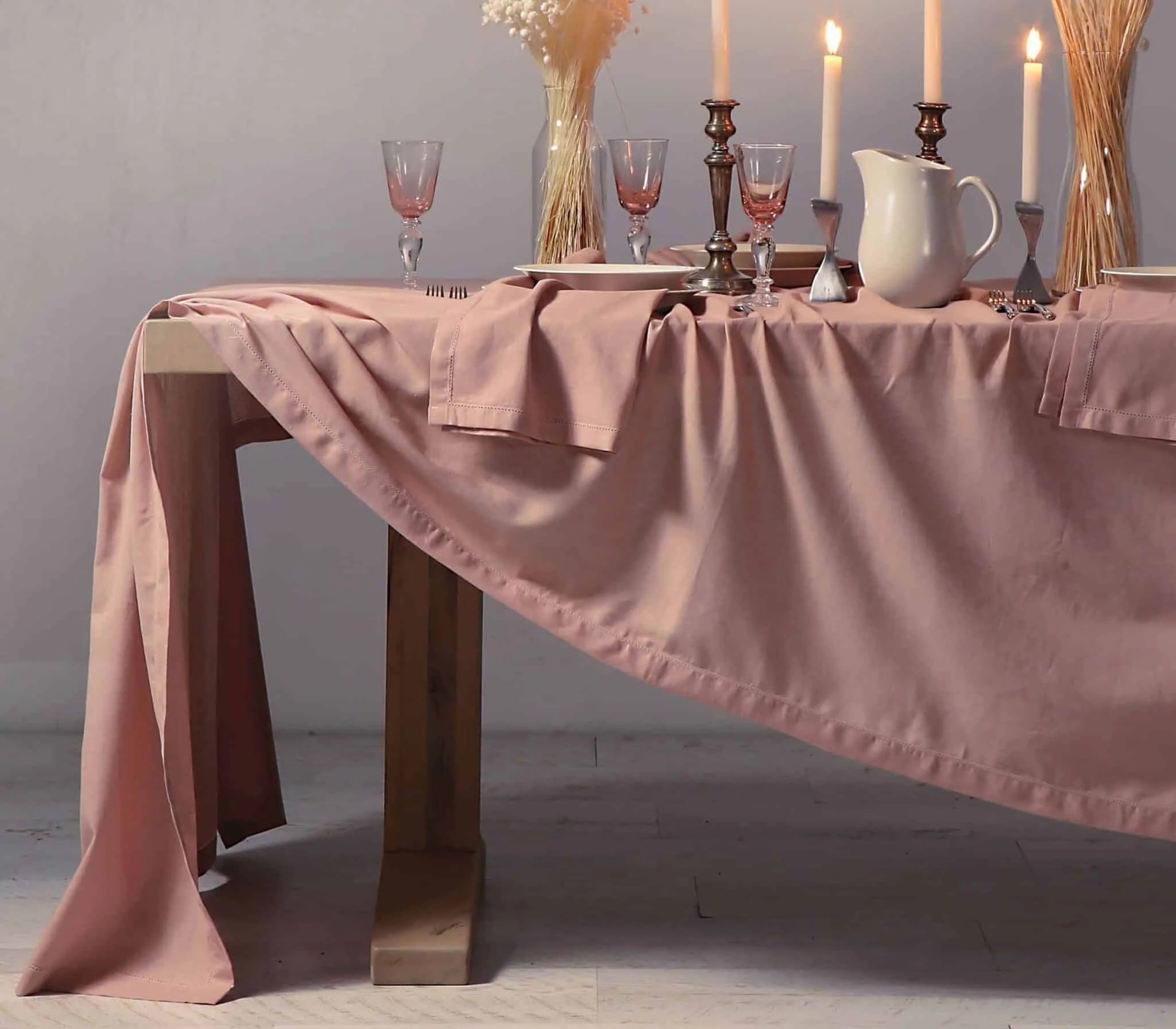 Φωτογραφία προϊόντος: nef-nef ΤΡΑΠΕΖΟΜΆΝΤΗΛΟ COTTON-LINEN 150x300 NEF NEF Engl.Rose