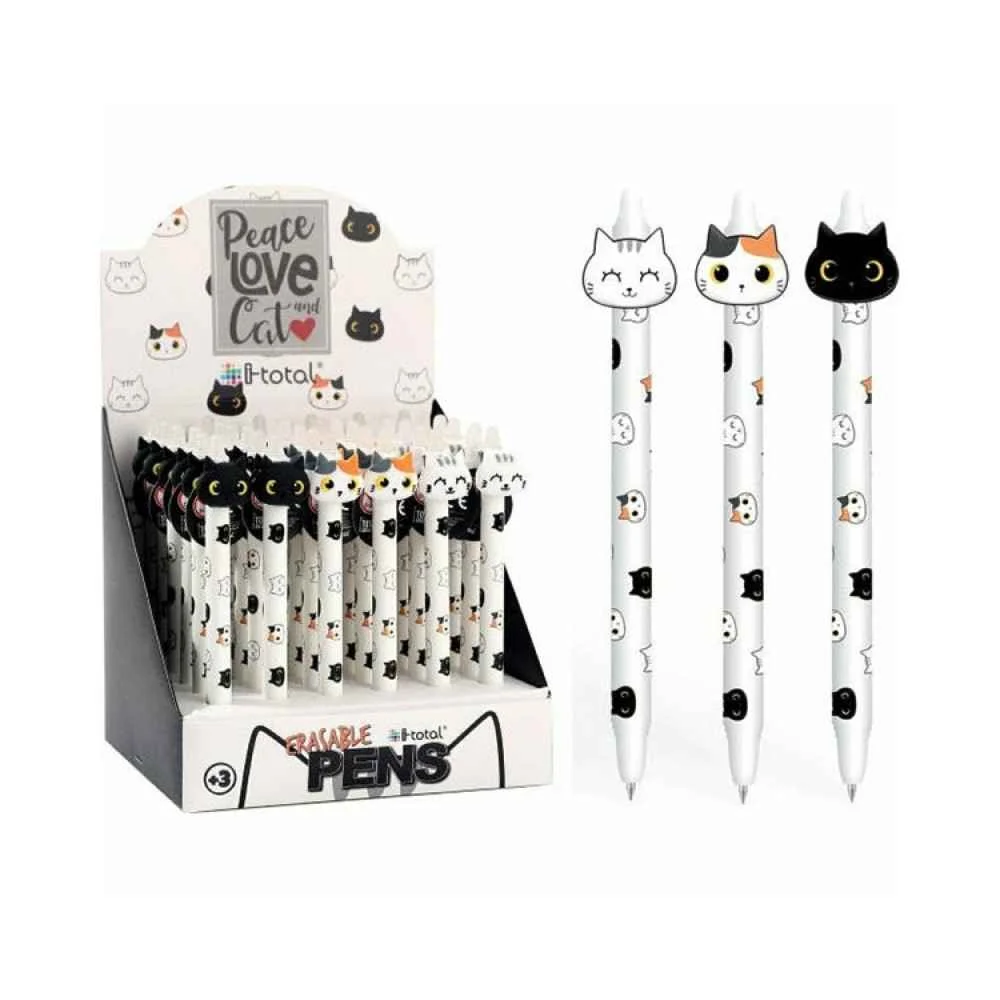 Φωτογραφία προϊόντος: i Total I-Total Στυλό Ballpoint Frixion Cats Διάφορα Σχέδια XL1892