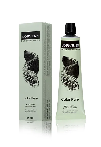 Φωτογραφία προϊόντος: Lorvenn beauty color Lorvenn Color Pure Βαφή Μαλλιών Χωρίς Αμμωνία 5.20 Καστανό Ανοιχτό 50ml