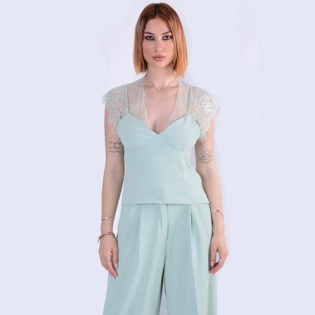 Φωτογραφία προϊόντος: Imperial Lace Top R9990001R Aqua Marine