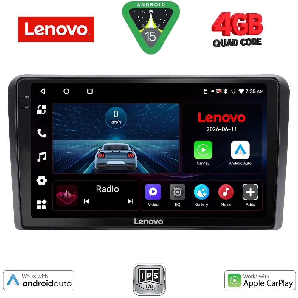 Φωτογραφία προϊόντος: LENOVO LVE 8744_CPAA (9inc) MULTIMEDIA TABLET for GOLF 4 mod. 1998-2003