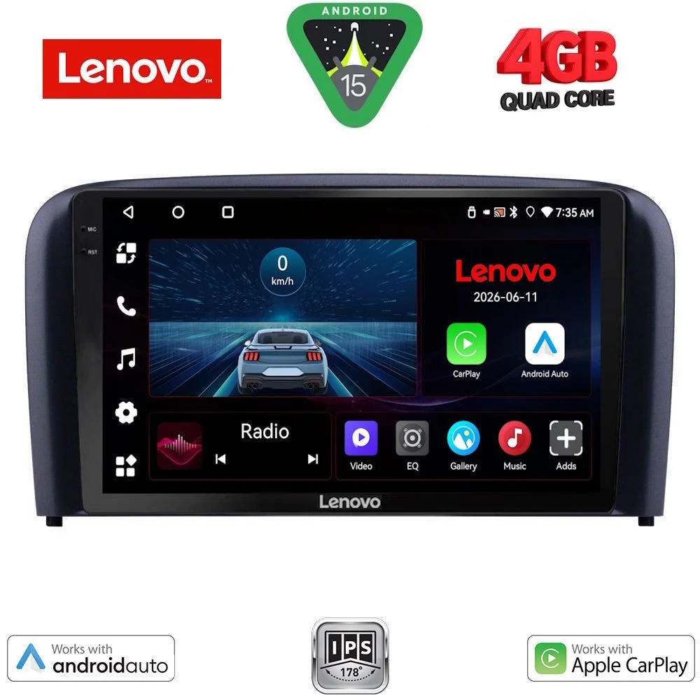 Φωτογραφία προϊόντος: LENOVO LVE 8786_CPAA (9inc) MULTIMEDIA TABLET for VOLVO S80 mod. 1999-2006