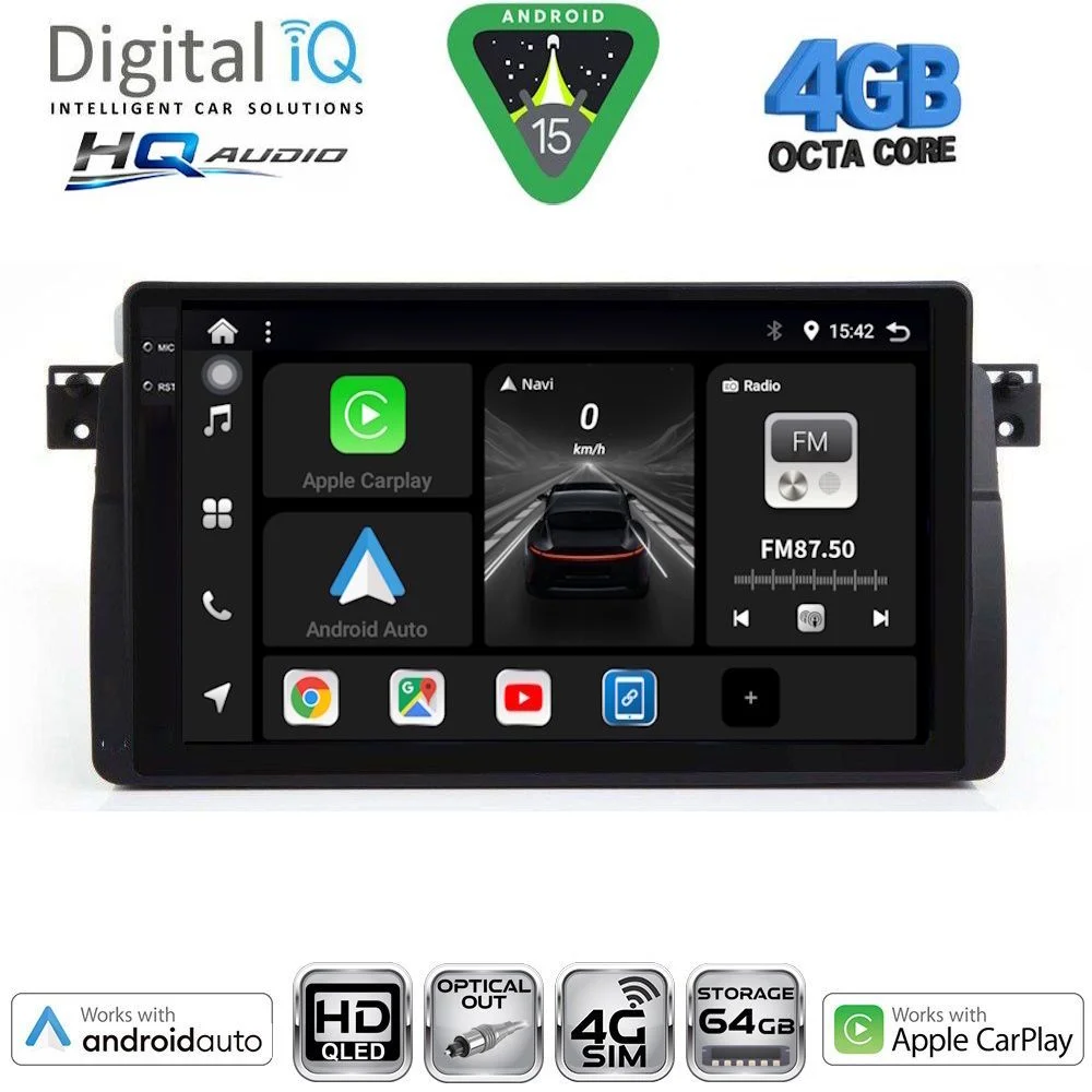 Φωτογραφία προϊόντος: DIGITAL IQ BXK 19042_CPAA (9inc) MULTIMEDIA TABLET for BMW E46 mod. 1998-2005