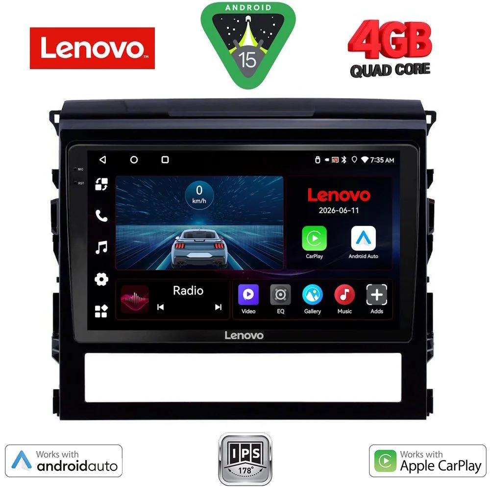 Φωτογραφία προϊόντος: LENOVO LVE 8725_CPAA (9inc) MULTIMEDIA TABLET for TOYOTA LANDCRUISER mod. 2016-2019