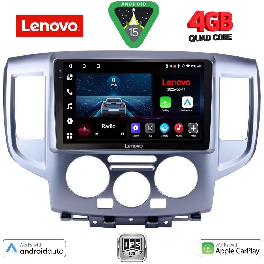 Φωτογραφία προϊόντος: LENOVO LVE 8458SL_CPAA (9inc) MULTIMEDIA TABLET for NISSAN NV 200 mod. 2009-2020 (SILVER)
