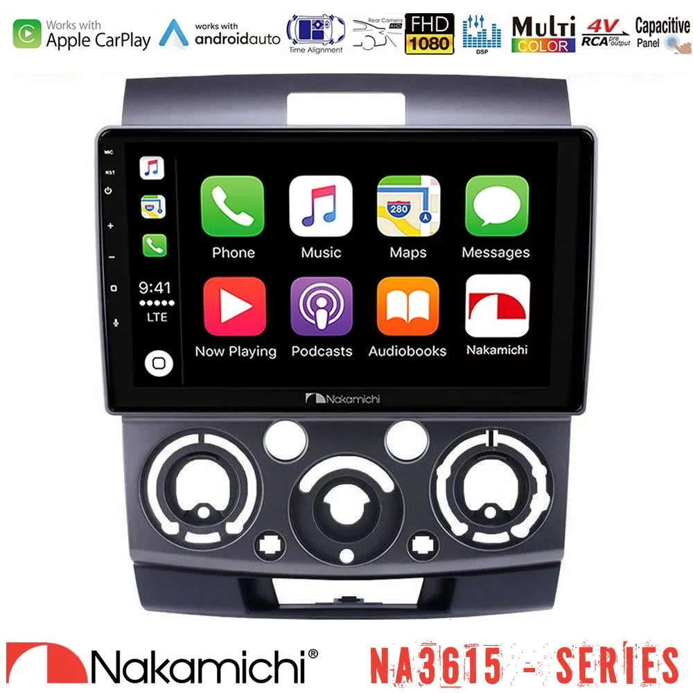 Φωτογραφία προϊόντος: Nakamichi NA3615 Series Με Wireless Carplay & Android Auto Ford Ranger/Mazda BT50 Media Station Tablet 9