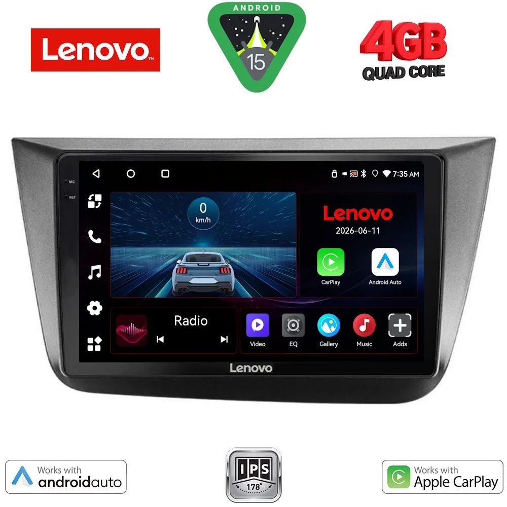 Φωτογραφία προϊόντος: LENOVO LVE 8570_CPAA (9inc) MULTIMEDIA TABLET for SEAT ALTEA mod. 2004-2015